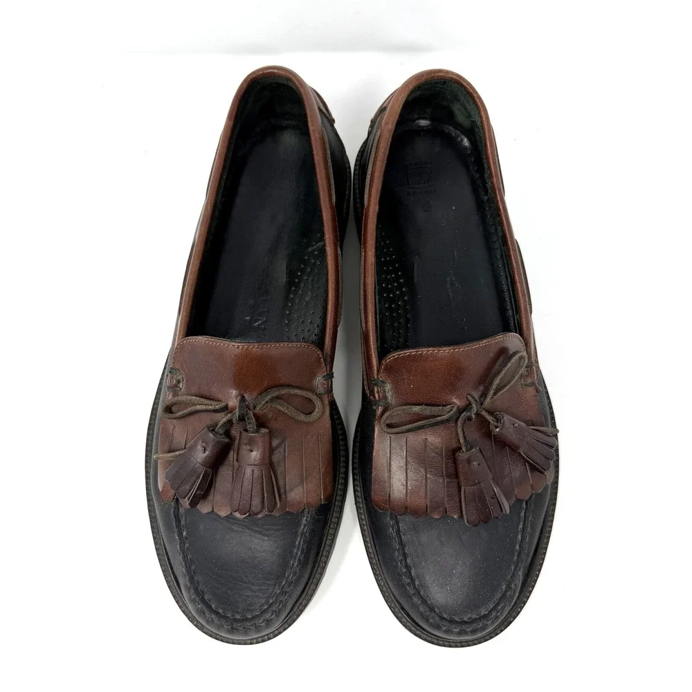 Vintage Cole Haan Country Flex Comfort Loafer Mens 10.5 Tassels Leather GUC